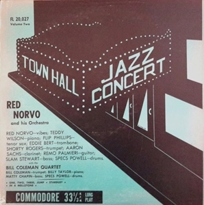 RED NORVO / レッド・ノーヴォ / TOWN HALL CONCERT VOLUME TWO