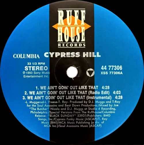 CYPRESS HILL / サイプレス・ヒル / WE AIN'T GOIN' OUT LIKE THAT