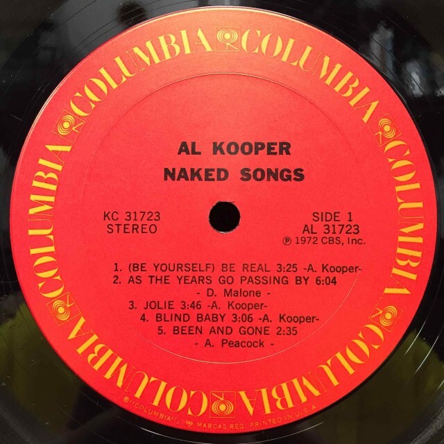 NAKED SONGS / AL KOOPER / アル・クーパー / オールドロック