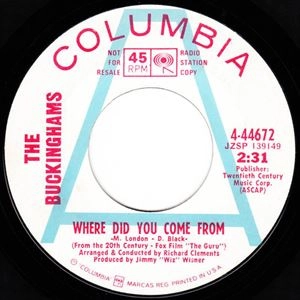 BUCKINGHAMS / バッキンガムズ / WHERE DID YOU COME FROM