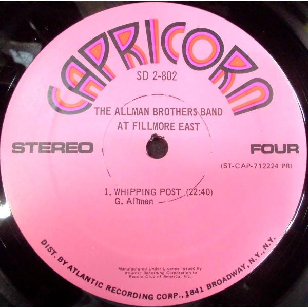 AT FILLMORE EAST / ALLMAN BROTHERS BAND / オールマン・ブラザーズ