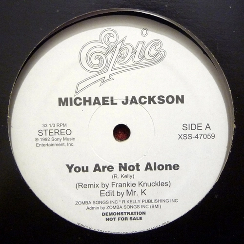 MICHAEL JACKSON/LIL' LOUIS / YOU ARE NOT ALONE / CLUB LONELY (MR.K EDIT)