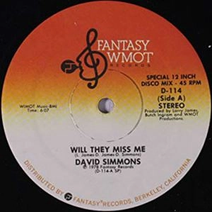 DAVID SIMMONS / デヴィッド・シモンズ / WILL THEY MISS ME / HARD AND HEAVY