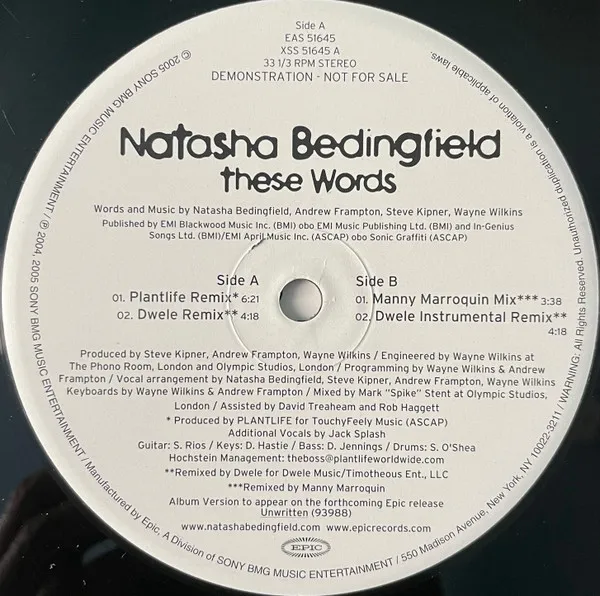 NATASHA BEDINGFIELD / ナターシャ・ベディングフィールド / THESE WORS
