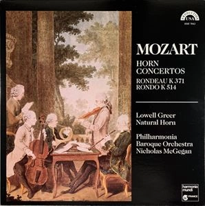 LOWELL GREER / ローウェル・グリーア / MOZART: HORN CONCERTOS RONDEAU K. 371 / RONDO K. 514