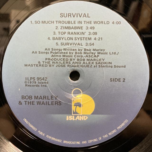SURVIVAL / BOB MARLEY (& THE WAILERS) / ボブ・マーリー（・アンド