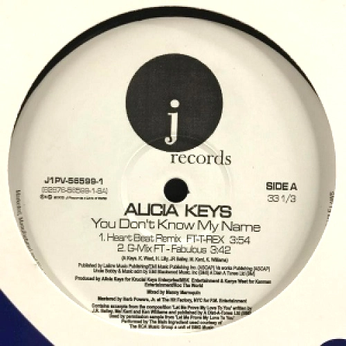 ALICIA KEYS / アリシア・キーズ / YOU DON'T KNOW MY NAME / YOU DONT KNOW MY NAME