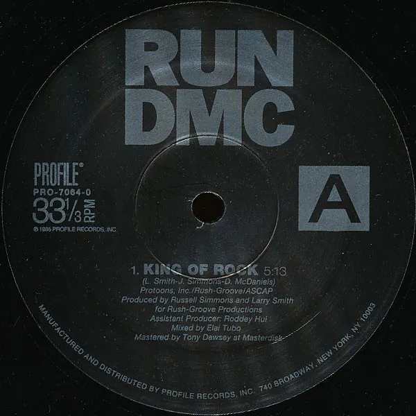RUN DMC / KING OF ROCK