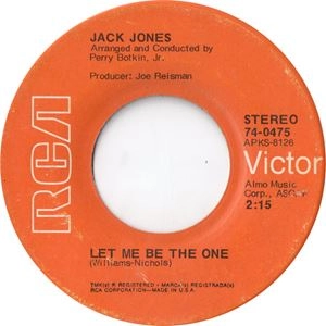 JACK JONES / ジャック・ジョーンズ / LET ME BE THE ONE / TALK IT OVER IN THE MORNING