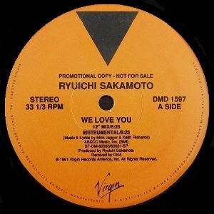 RYUICHI SAKAMOTO / 坂本龍一 / WE LOVE YOU