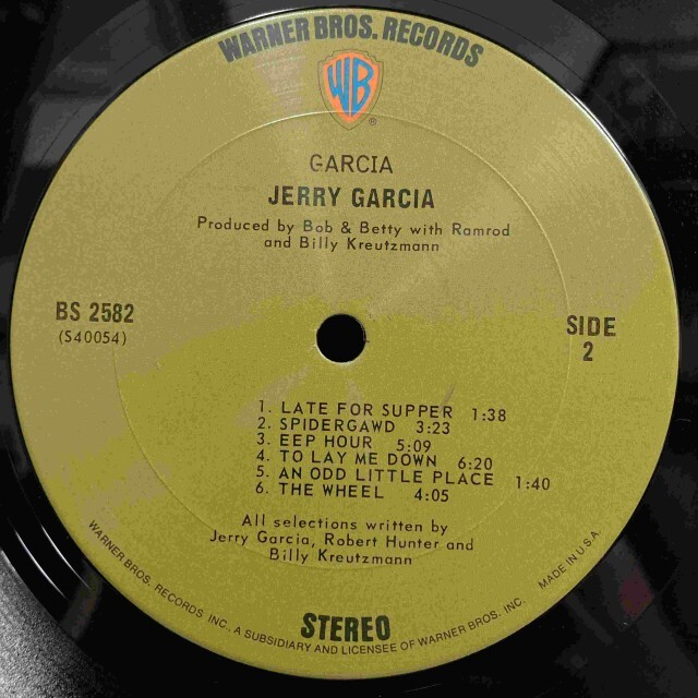 GARCIA / JERRY GARCIA / ジェリー・ガルシア / オールドロック