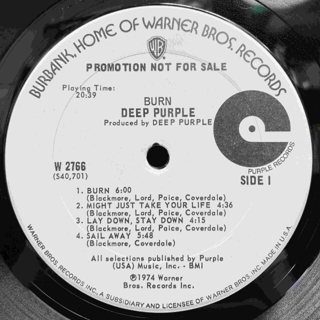BURN / DEEP PURPLE / ディープ・パープル / ハードロック・ヘヴィ