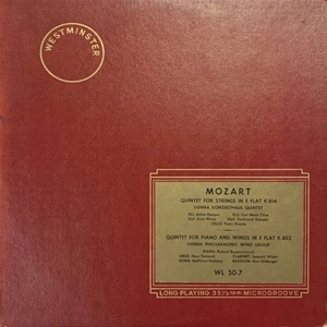 WIENER KONZERTHAUS QUINTET / MOZART:STRING QUINTET K.614, QUINTET FOR PIANO AND WINDS K.452