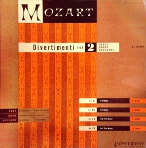 VARIOUS ARTISTS (CLASSIC) / オムニバス (CLASSIC) / MOZART: DIVERTIMENTI FOR WINDS - NO.8, NO.13, NO.14, NO.12