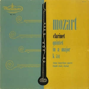 WIENER KONZERTHAUS QUARTETT / ウィーン・コンツェルトハウス四重奏団  / MOZART: CLARINET QUINTET