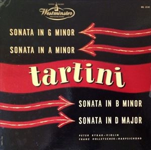 PETER RYBAR / ペーター・リバール / TARTINI: VIOLIN SONATAS
