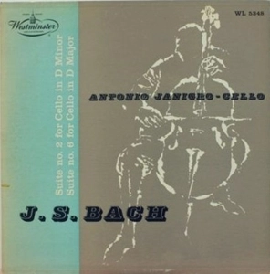 ANTONIO JANIGRO / アントニオ・ヤニグロ / BACH: SUITE NO.2, NO.6 FOR ACCOMPAINED CELLO
