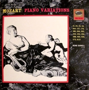 REINE GIANOLI / レーヌ・ジャノーリ / MOZART: PIANO VARIATIONS