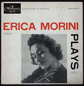 ERICA MORINI / エリカ・モリーニ / MORINI PLAYS VOL1