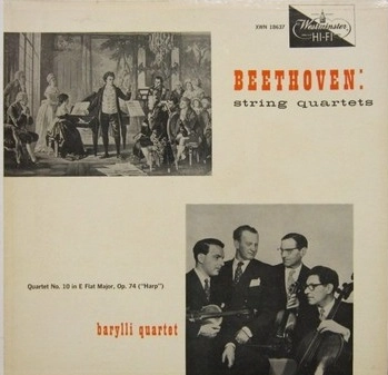 BARYLLI QUARTET / バリリ四重奏団 / BEETHOVEN: STRING QUARTET NO.10
