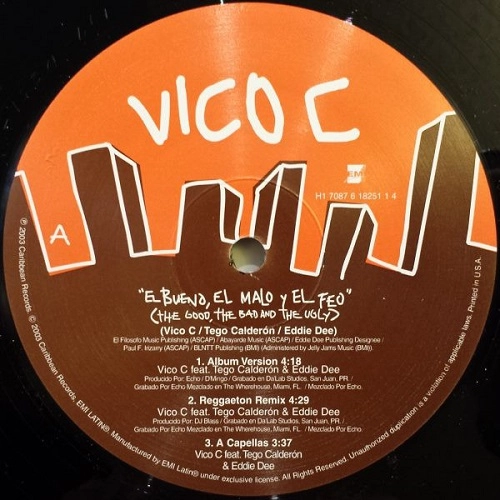 VICO C / EL BUENO.EL MALO Y EL FEO