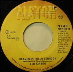 LEW KIRTON / ルー・カートン / HEAVEN IN THE AFTERNOON