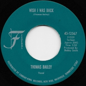 THOMAS BAILEY / WISH I WAS BACK