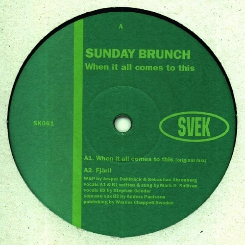 SUNDAY BRUNCH / WHEN IT ALL COMES TO