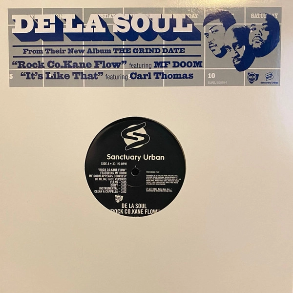 DE LA SOUL / ROCK CO. KANE FLOW