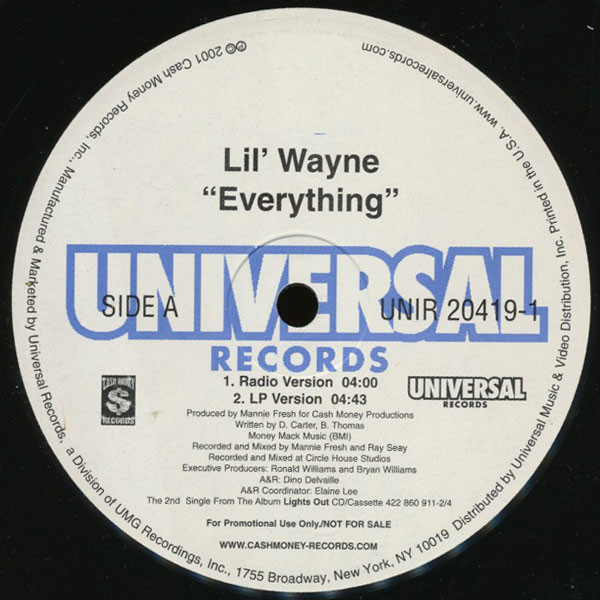 LIL' WAYNE / EVERYTHING
