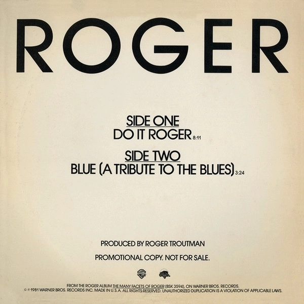 ROGER / ロジャー / DO IT ROGER / BLUE (A TRIBUTE TO THE BLUES)