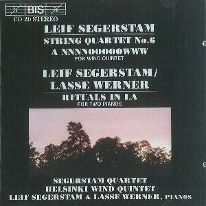SEGERSTAM QUARTET / セーゲルスタム四重奏団 / SEGERSTAM:STRING QUARTET NO.6/A NNNOOOOOWWW