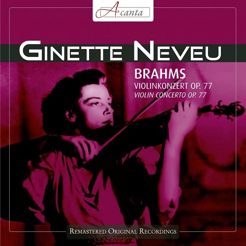 GINETTE NEVEU / ジネット・ヌヴー / BRAHMS:VIOLIN CONCERTO