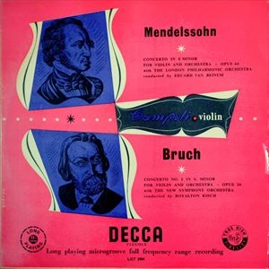 ALFREDO CAMPOLI / アルフレード・カンポーリ / MENDELSSOHN: VIOLIN CONCERTO