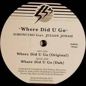 SIMONCINO   / WHERE DID U GO