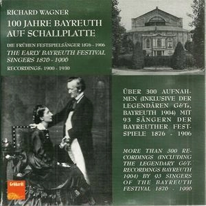VARIOUS ARTISTS (CLASSIC) / オムニバス (CLASSIC) / WAGNER: 100 JAHRE BAYREUTH AUF SCHALLPLATTE