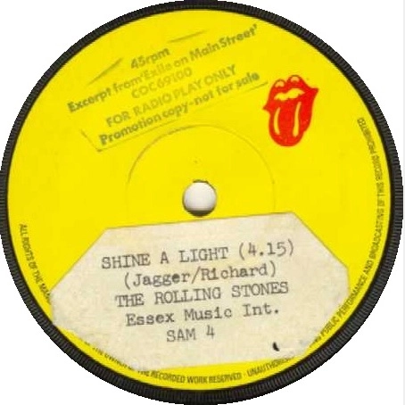 ROLLING STONES / ローリング・ストーンズ / HAPPY B/W SHINE A LIGHT (PROMO)