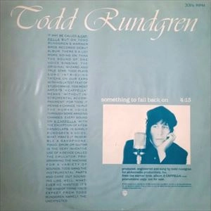 TODD RUNDGREN (& UTOPIA) / トッド・ラングレン (&ユートピア) / SOMETHING TO FALL BACK ON