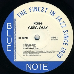 GREG OSBY / グレッグ・オズビー / RAISE (12")