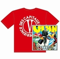 VIKN (TETRAD THE GANG OF FOUR) / CAPTAL + Tシャツ赤 SIZE S