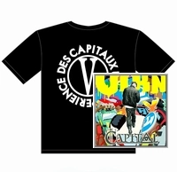 VIKN (TETRAD THE GANG OF FOUR) / CAPTAL + Tシャツ黒 SIZE XL