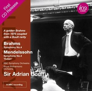 ADRIAN BOULT / エイドリアン・ボールト / BRAHMS:SYMPHONY NO.4/MENDELSSOHN:SYMPHONY NO.4