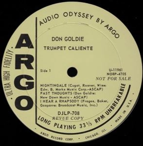 DON GOLDIE / ドン・ゴールディ / TRUMPET CALIENTE