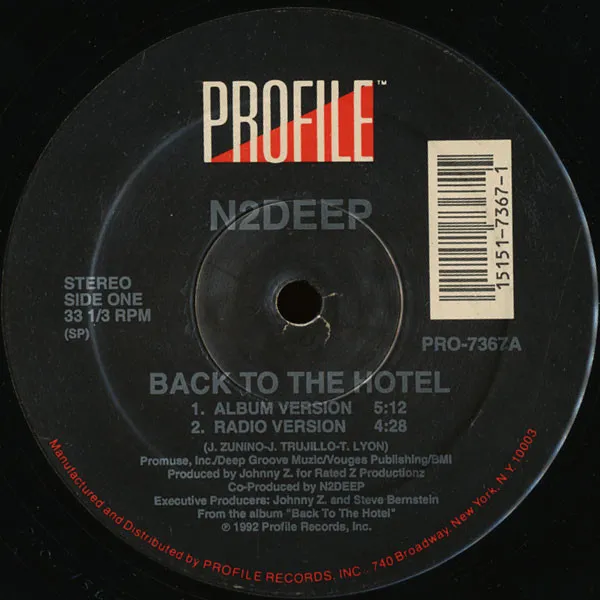 N2DEEP / エヌツーディープ / BACK TO THE HOTEL