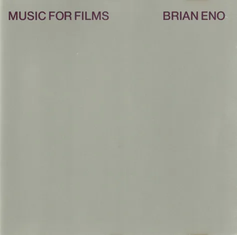 BRIAN ENO / ブライアン・イーノ / MUSIC FOR FILMS