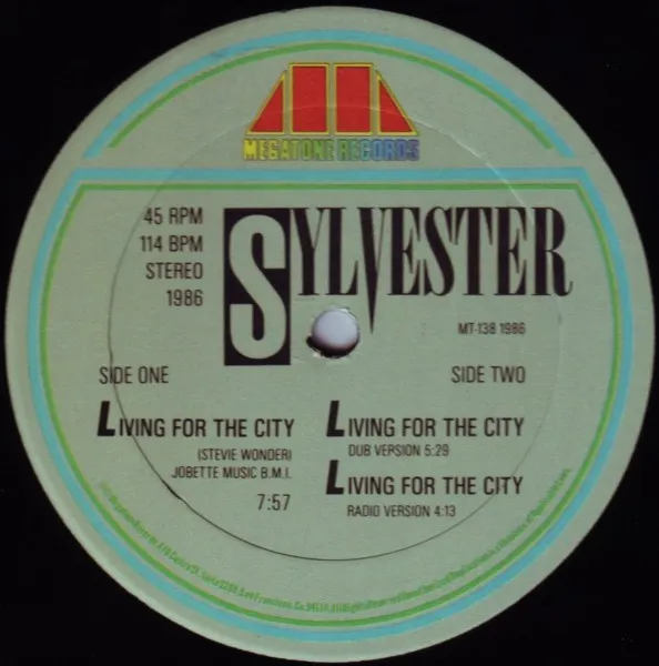 SYLVESTER / シルヴェスター / LIVING FOR THE CITY