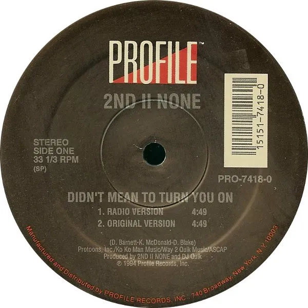 SECOND II NONE / DIDN'T MEAN TO TURN