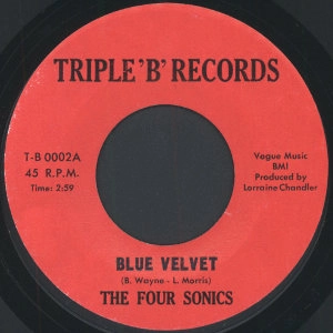 FOUR SONICS / BLUE VELVET + WHERE ARE YOU
