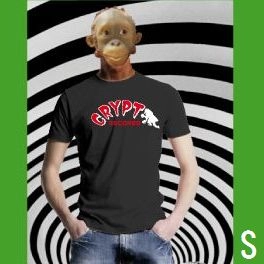 CRYPT RECORDS / T-SHIRT CRYPT LOGO /BLACK/S