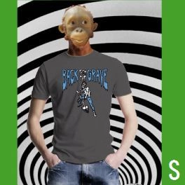 CRYPT RECORDS / T-SHIRT BACK FROM THE GRAVE /GREY/S